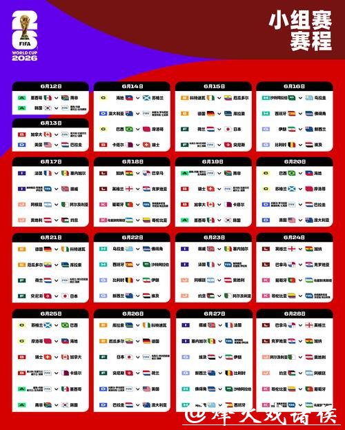 世界杯2026赛程焦点赛事下注计划推荐 世界杯2026赛程焦点赛事下注计划推荐